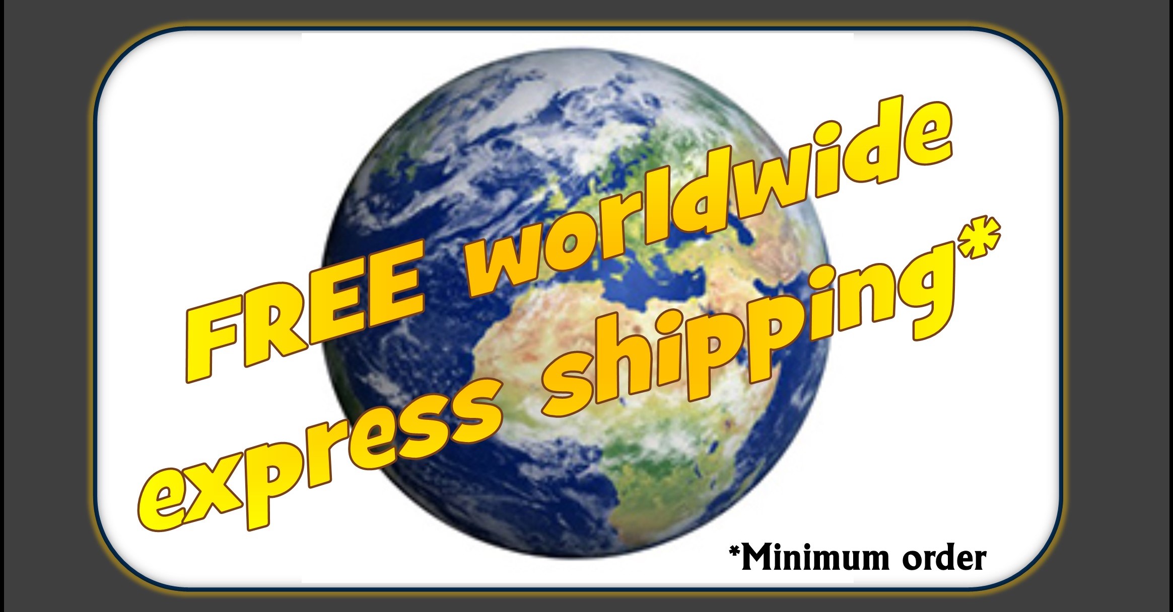 Free worldwide express delivery to all customers purchasing 5 or more webbing up kites from J R Press Supplies